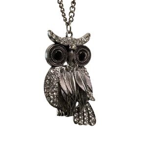 Aero 1987 Vintage Owl Pendant Necklace